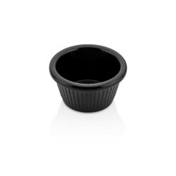 Ribbed-dippikulho, musta, Ø7cmx4cm