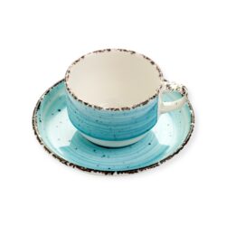 Avanos Turquoise -kahvikuppi (14cl) ja aluslautanen