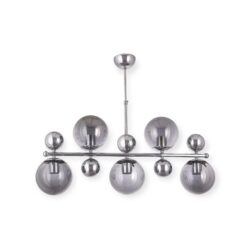 Pallovalaisin 5 Hopean värinen runko kirkkailla lampuilla