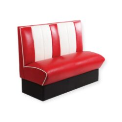 Loosisohva Austin, puna-valkoinen