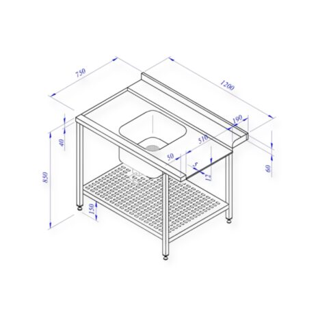 Esipesupöytä 1200x750 Esipesupöytä 1200x750