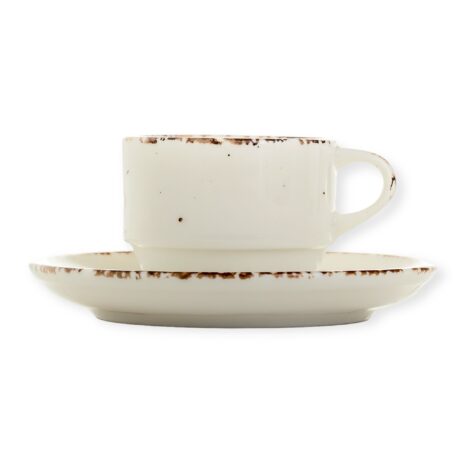 International Side -kahvikuppi ja aluslautanen 140cc International Side -kahvikuppi ja aluslautanen 140cc