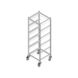 Korivaunu 6 pesukorille, 550x550x1500mm