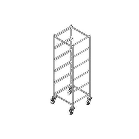 Korivaunu pesukoreille 550x505x1700