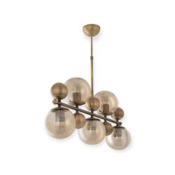 Pallovalaisin 5 Messingin värinen runko kirkkailla lampuilla