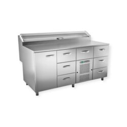 Pizzanleivontapöytä, ovi vasemmalla RestaRama, 1600x850x900mm