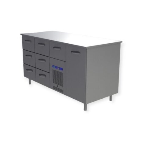 Pizzavetolaatikko INOX 1600X650x900 ovi oikealla Pizzavetolaatikko INOX 1600X650x900 ovi oikealla