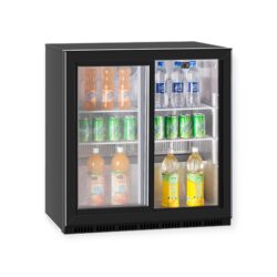 Pullokaappi kahdella liukuovella