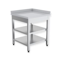 RST Kulmapöytä, 2 hyllyä, 600x600x850mm vasen