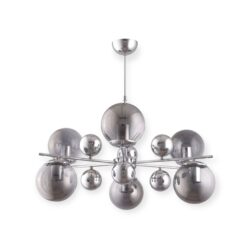 Pallovalaisin 6 Hopean värinen runko kirkkailla lampuilla