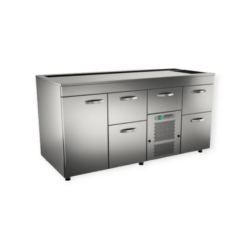 Baarimestarinpöytä RestaRama 4 korille, 1600x660x900mm