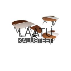 yhdisteltävä Bankettipöytä 15, ruskea-valkoinen