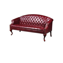 Chesterfield-sohva Ariel, tummanpunainen