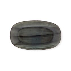 Avanos Anthracite -lautanen ovaali, 15x9cm