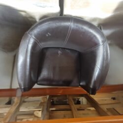 Nojatuoli ruskea nahka