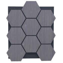 Akustiikkapaneeli-Tumma Heksagoni