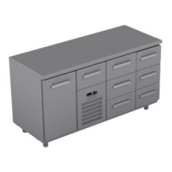 Kylmävetolaatikosto RestaRama CST-16-1033 OVI VASEMMALLA, 1600x660x900mm